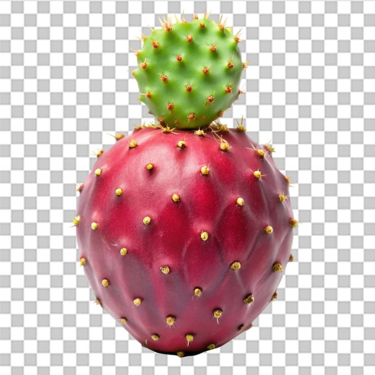 PSD peras de cactus aisladas sobre un fondo transparente