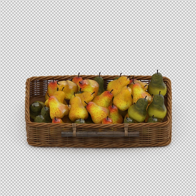 peras render 3d