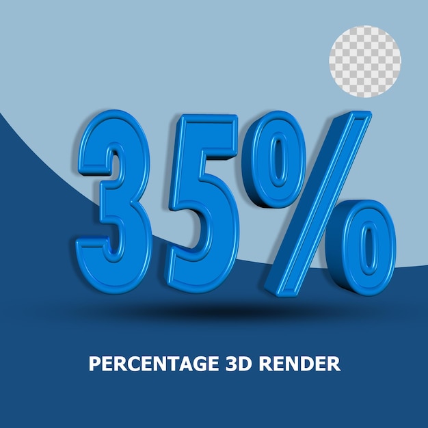 PERCENTAGEM DE RENDER 3D
