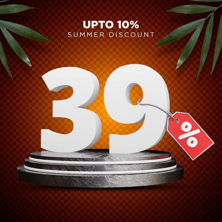 39 percento di sconto Estate 3D Design
