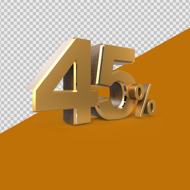 Percentual de renderização 3d 45