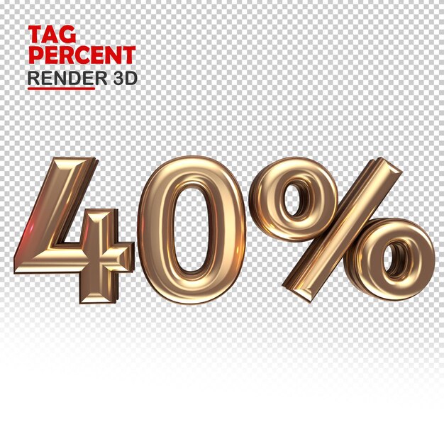 Percentuale di rendering tag 3D