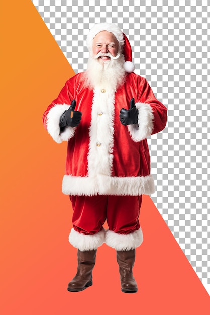 PSD un père noël isolé sur un fond transparent png