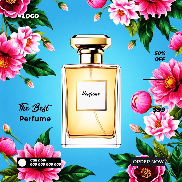 perfume design post Ai Generate