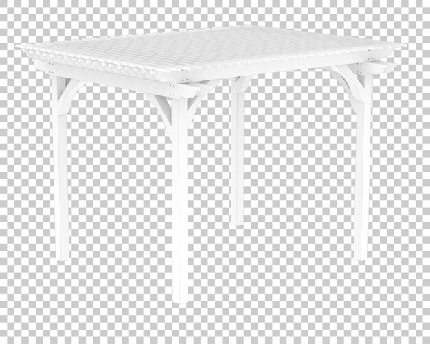 PSD pérgola aislada sobre fondo transparente ilustración de renderizado 3d