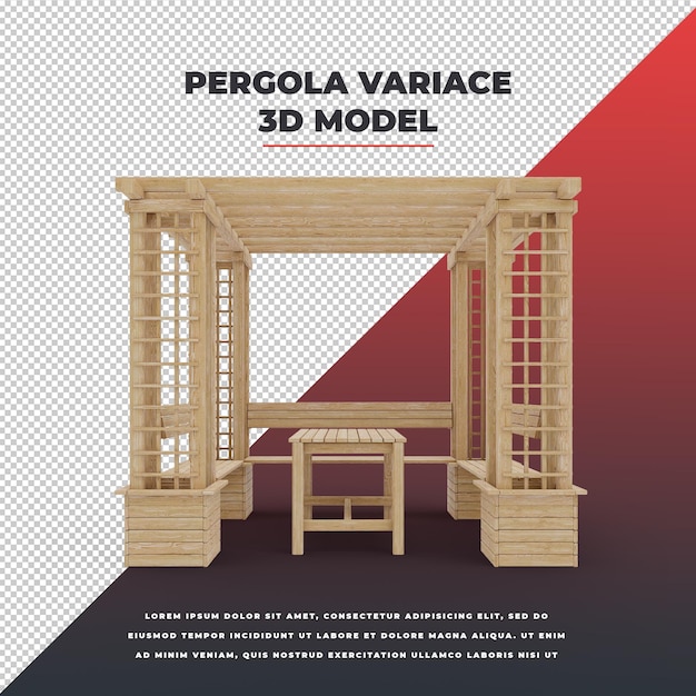 Pergola in legno Variace