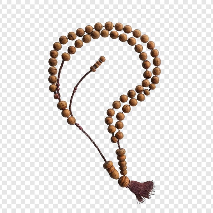 PSD des perles de prière en bois tasbih