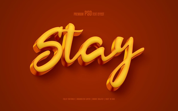 permanecer editable efecto de texto psd premium