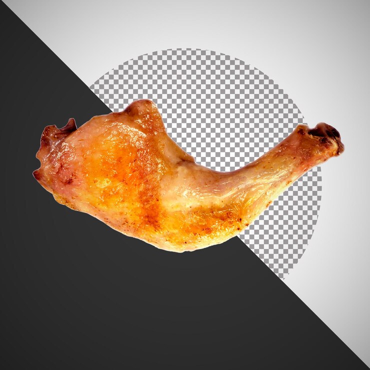 PSD perna de frango assada com pele dourada