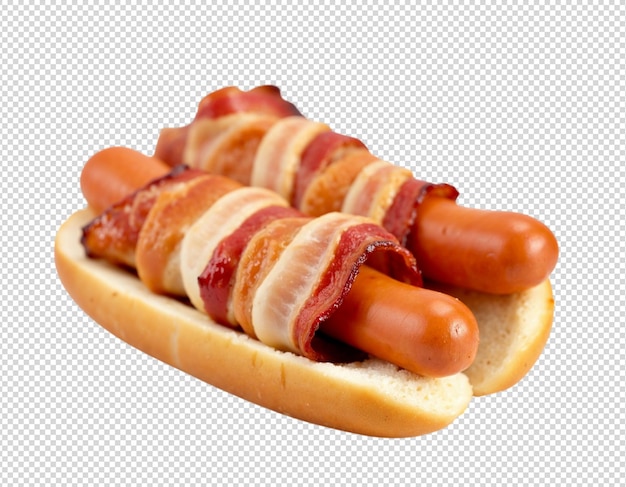Perro caliente con mostaza