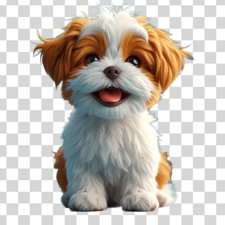 un perro con una cara blanca y un fondo negro con un fondo blanco