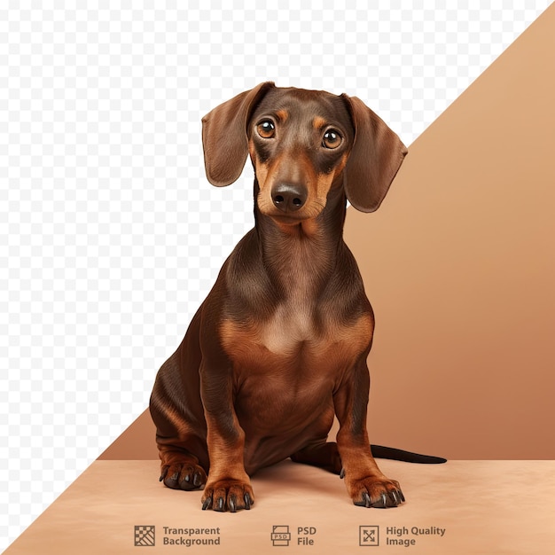 un perro con una cara marrón se sienta en una mesa