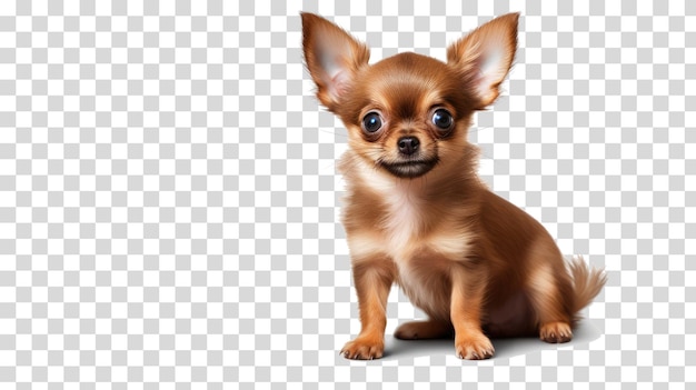 PSD perro chihuahua png aislado sobre fondo transparente