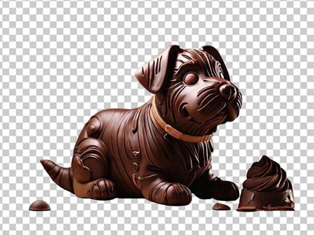 PSD perro de chocolate en 3d