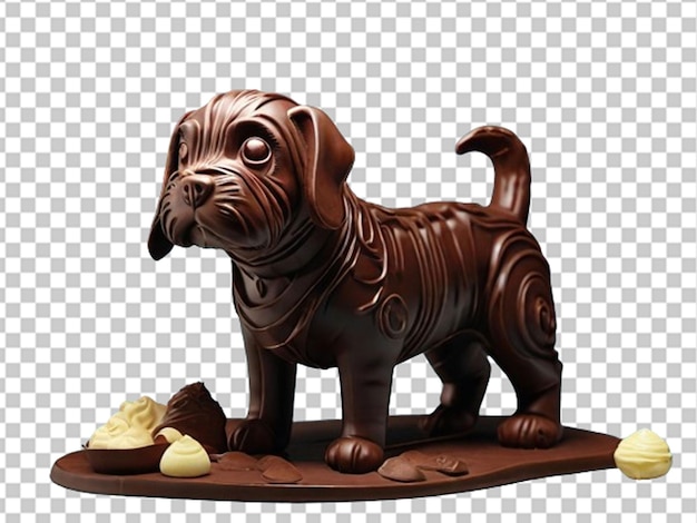 PSD perro de chocolate en 3d