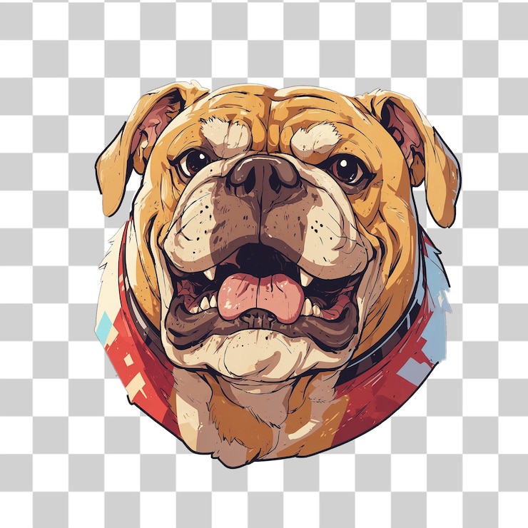PSD un perro con un collar que dice "el perro" en él