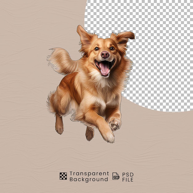 PSD perro corriendo png