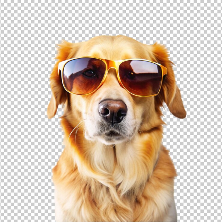 PSD un perro con gafas de sol
