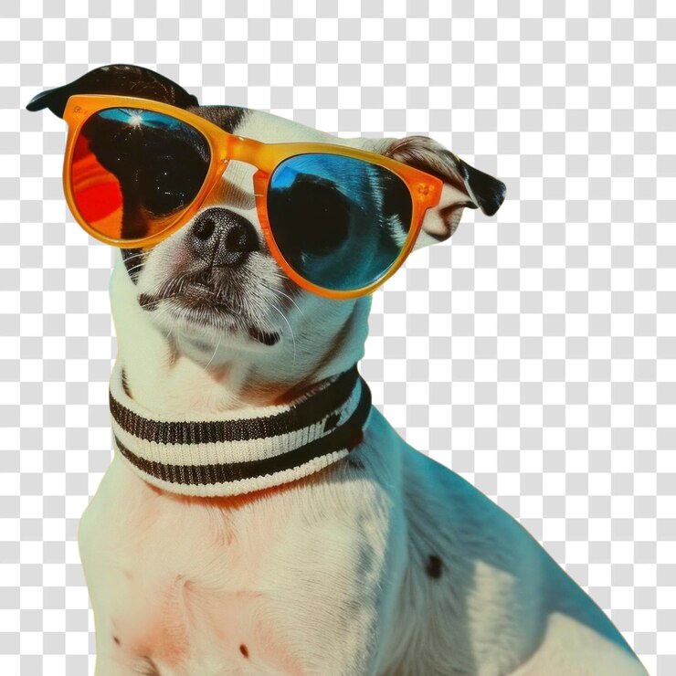 PSD perro genial con gafas de sol