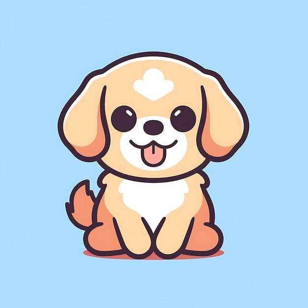 PSD perro lindo gráfico vectorial plano simple mínimo freepik svg