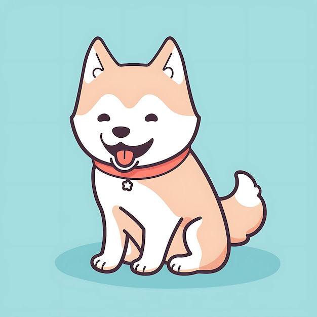 Perro lindo gráfico vectorial plano simple mínimo freepik svg