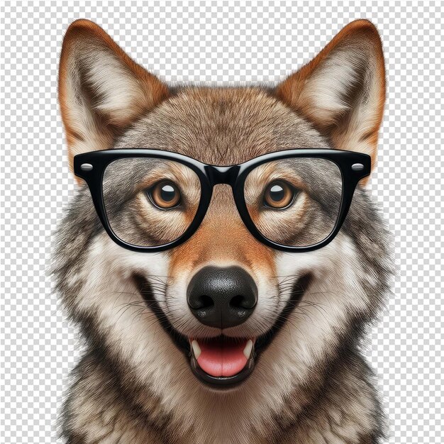 PSD un perro que lleva gafas con un perro que usa gafas