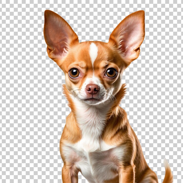 PSD un perro con una raya blanca en la cara.