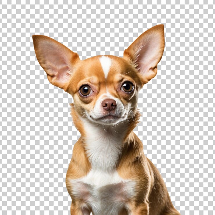 PSD un perro con una raya blanca en la cara.