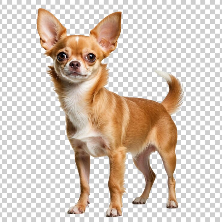 PSD un perro con una raya blanca en la cara.