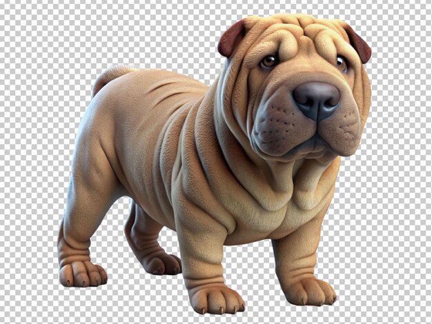 PSD perro de la raza shar pei