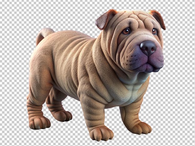 PSD perro de la raza shar pei