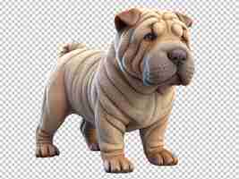 PSD perro de la raza shar pei