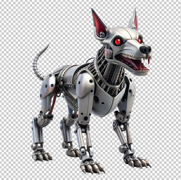 El perro robot enojado