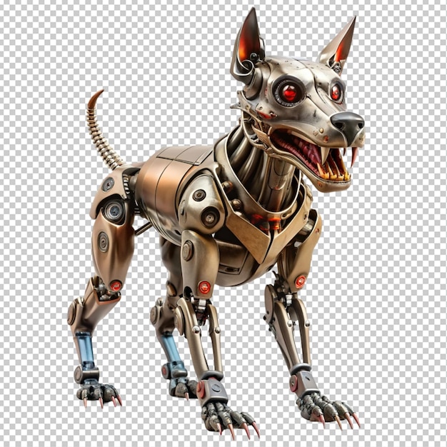 El perro robot enojado
