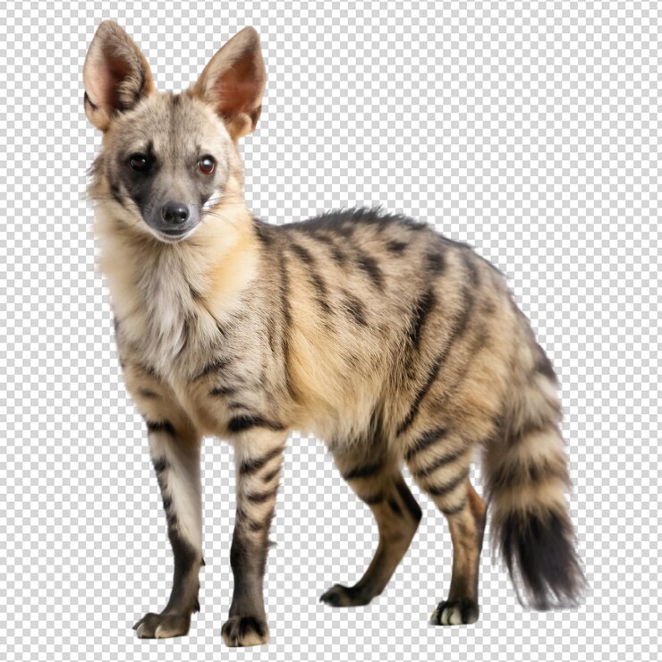 PSD perro salvaje africano a rayas