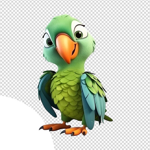 Un Perroquet Macaw Sur Une Branche Isolé Sur Un Fond Transparent Png Psd