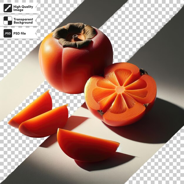 PSD persimmon psd sur fond transparent