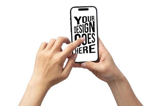 Person Interacting with a Smartphone Screen