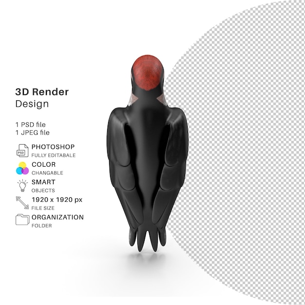 Una persona con un modelo 3d en la parte inferior