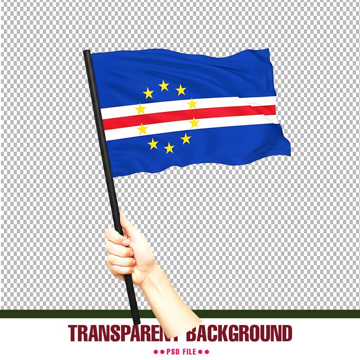 PSD persona poseedora de la bandera de cabo verde