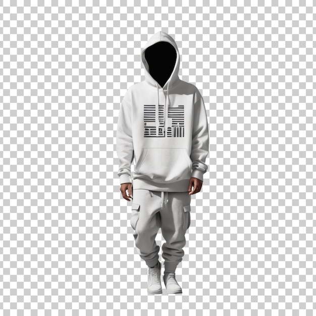 una persona que lleva una sudadera con capucha con una sudadera con capucha