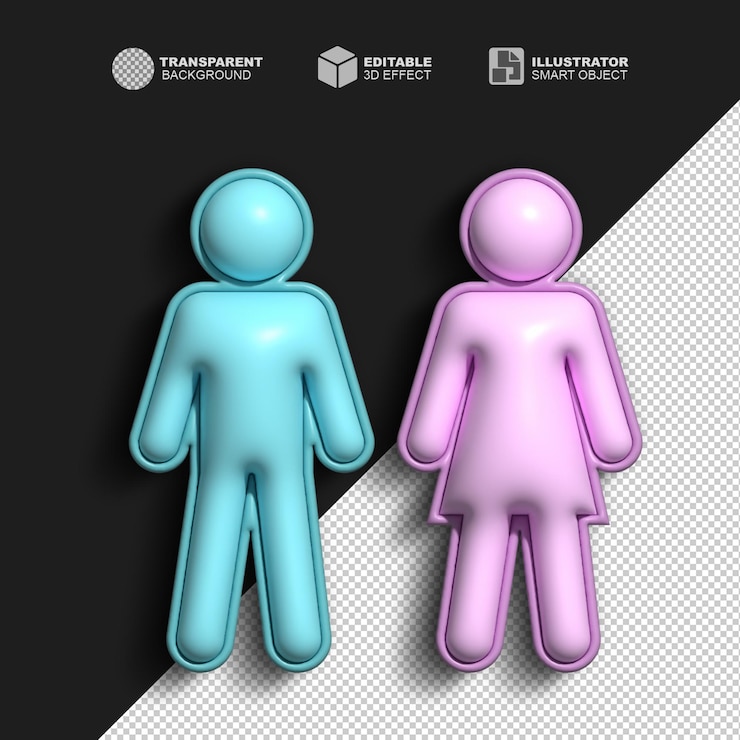 PSD una persona rosa y azul y un fondo rosa y negro con las palabras reutilizables en él