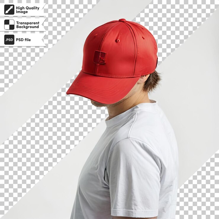 PSD una persona con un sombrero rojo que dice "la hora de las 100"