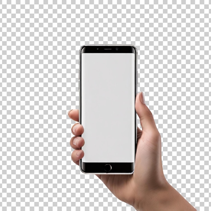 PSD una persona con un teléfono que dice lg en la pantalla