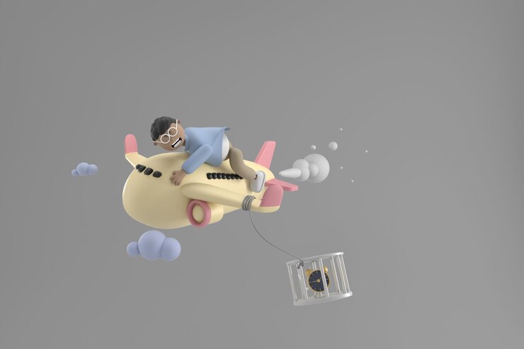 PSD personagem 3d jovem com conceito de negócio