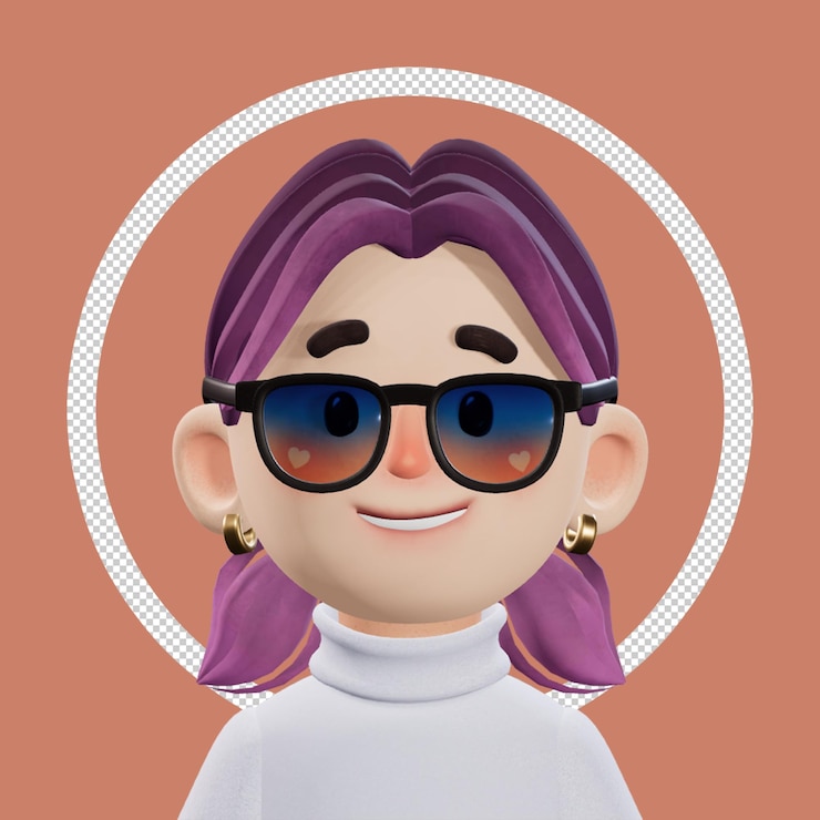 PSD personagem de avatar 3d