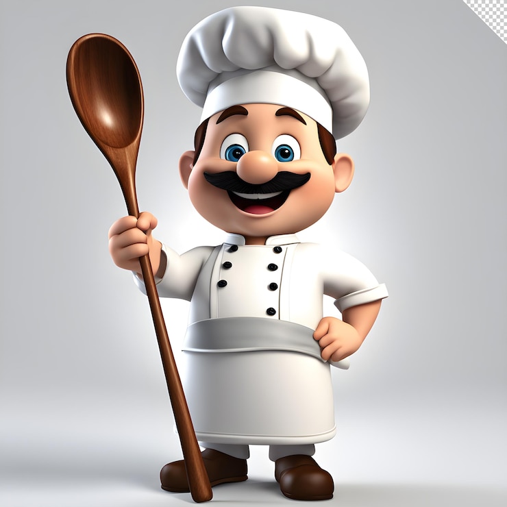 PSD personagem de desenho animado 3d