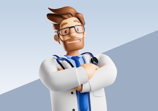 Personagem de médico 3D
