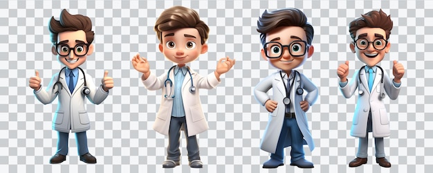 Decoração De Personagem De Desenho Animado De Médico PNG Imagens Gratuitas  Para Download - Lovepik