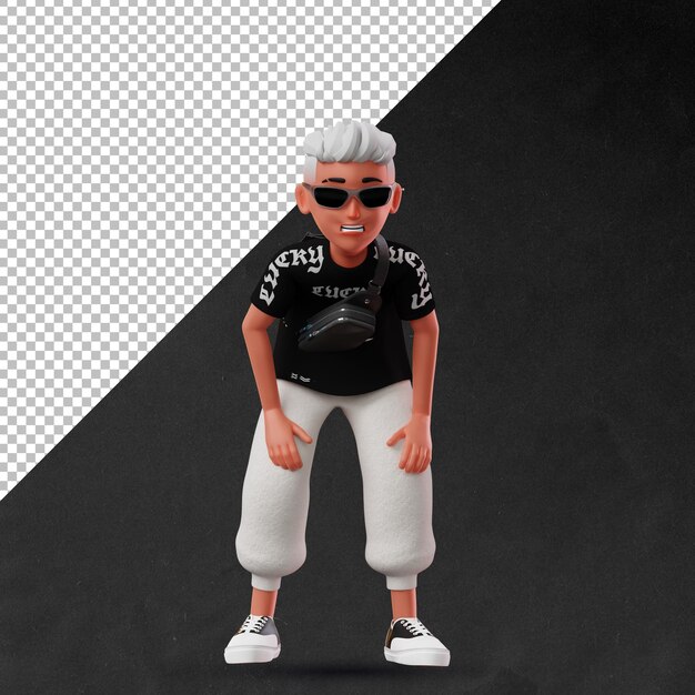 PSD personagem masculino 3d cansado